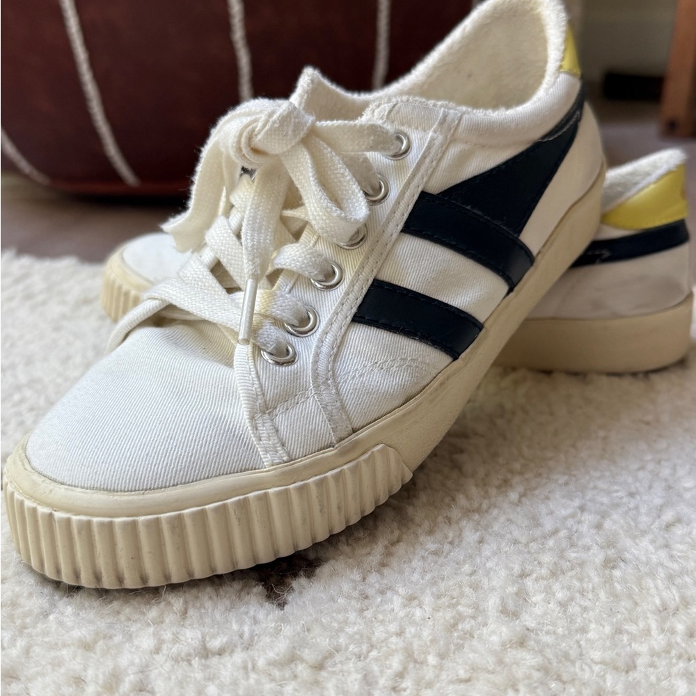 Gola Classics Tennis Mark Cox White and Black Sneakers